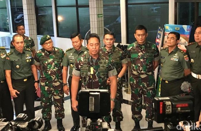 KSAD Jenderal Andika Perkasa di RSPAD Gatot Soebroto