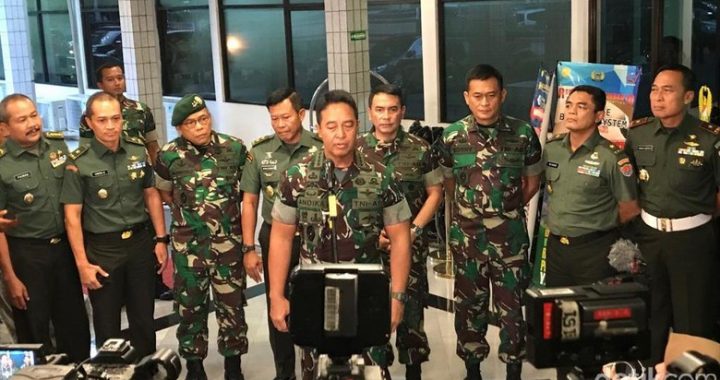 KSAD Jenderal Andika Perkasa di RSPAD Gatot Soebroto